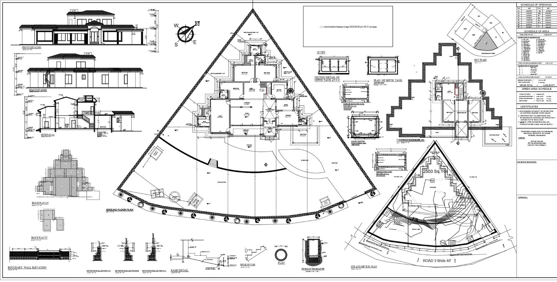 Air Marshal Tariq Zia, D-12, Islamabad - Study room interior design