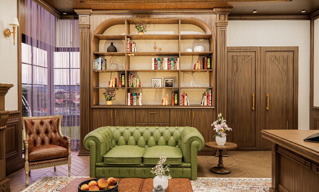 Sea View Apartment, Dubai - Living interior design